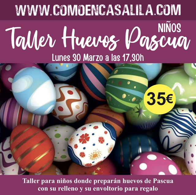 Taller Huevos de Pascua Niños