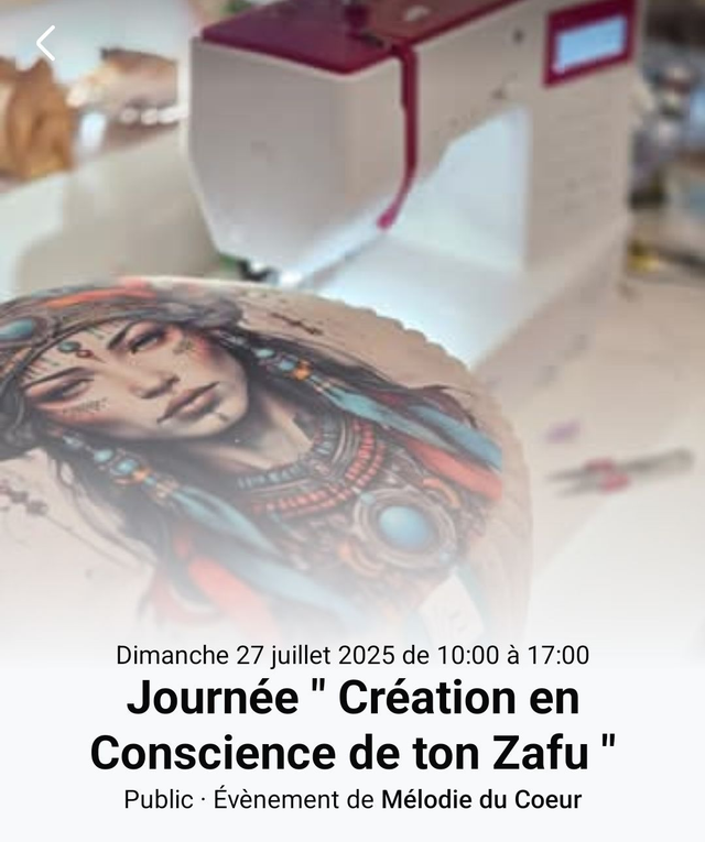Journée " Création en conscience de ton zafu "