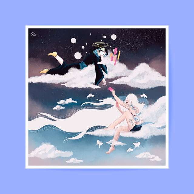 Playing card - A5 carré