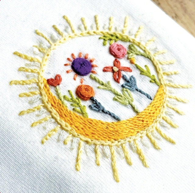 Kit broderie Easy custo Les fleurs du soleil - Un chat dans l'aiguille