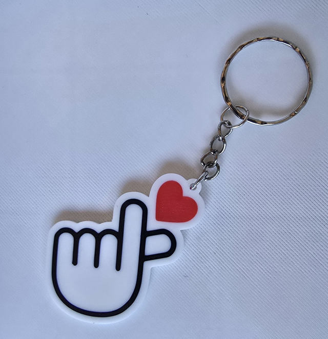 Porte clé Fingerheart