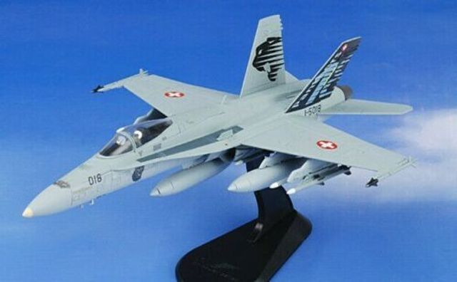 F/A-18C Hornet Swiss Air Force 18th Sqn. &quot;Panthers&quot; J-5018, 1:72, HobbyMaster