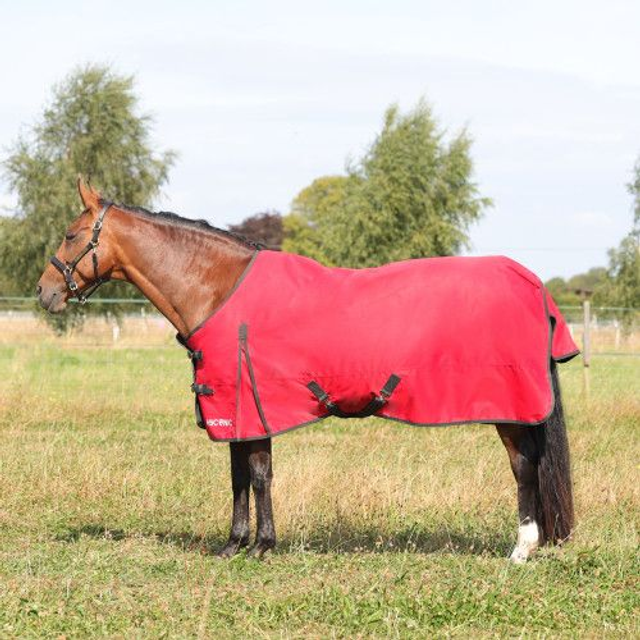 HyCONIC 100g Turnout Rug  - Red/Charcoal