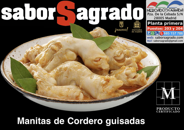 Manitas de Cordero guisadas