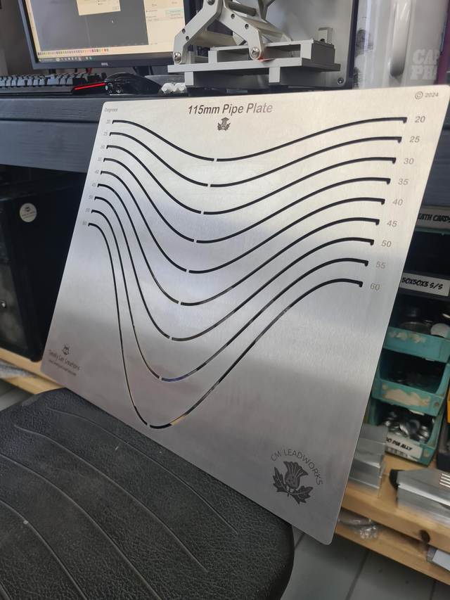 Leadwork 115mm Pipe Pitch Template