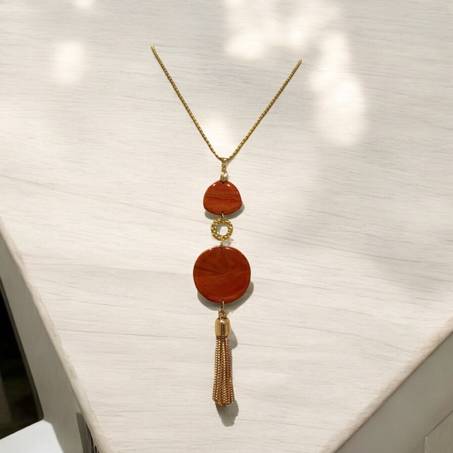 SAUTOIR TRIO TERRACOTTA