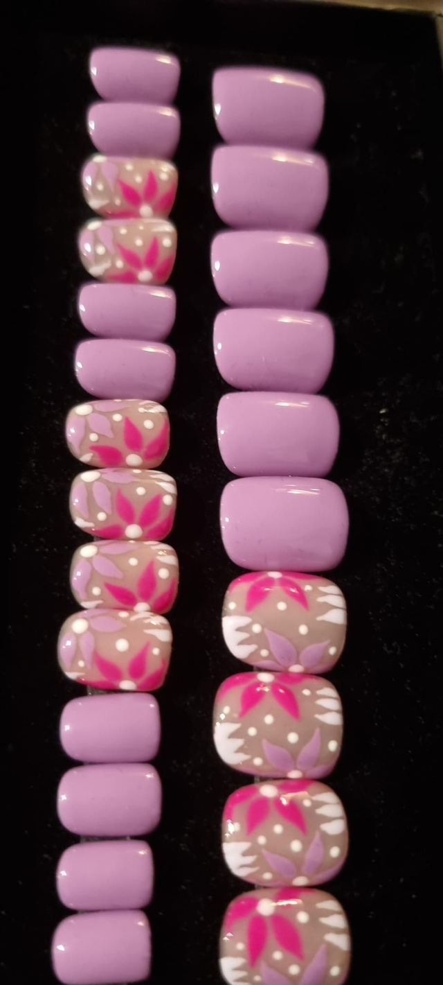 Mauve flower carré xs