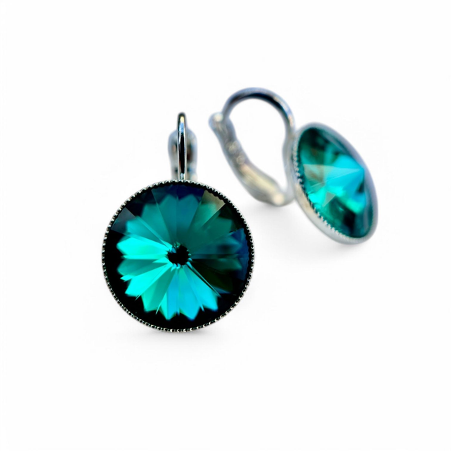 Ohrhänger RIVOLI 14 Blue Zirkon, Türkis
