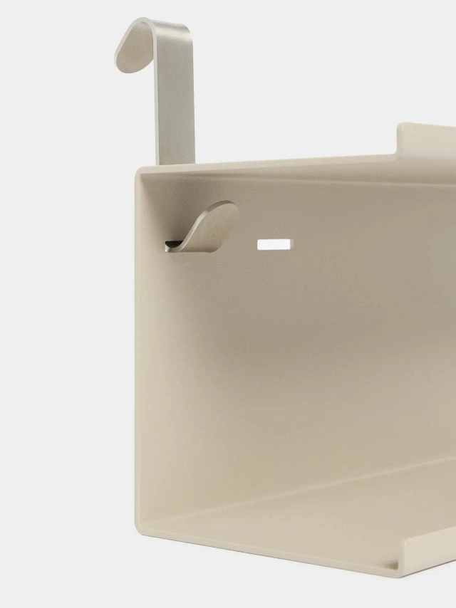 Woodupp Nell Double Metal Shelf BM1 Beige 63.5 cm