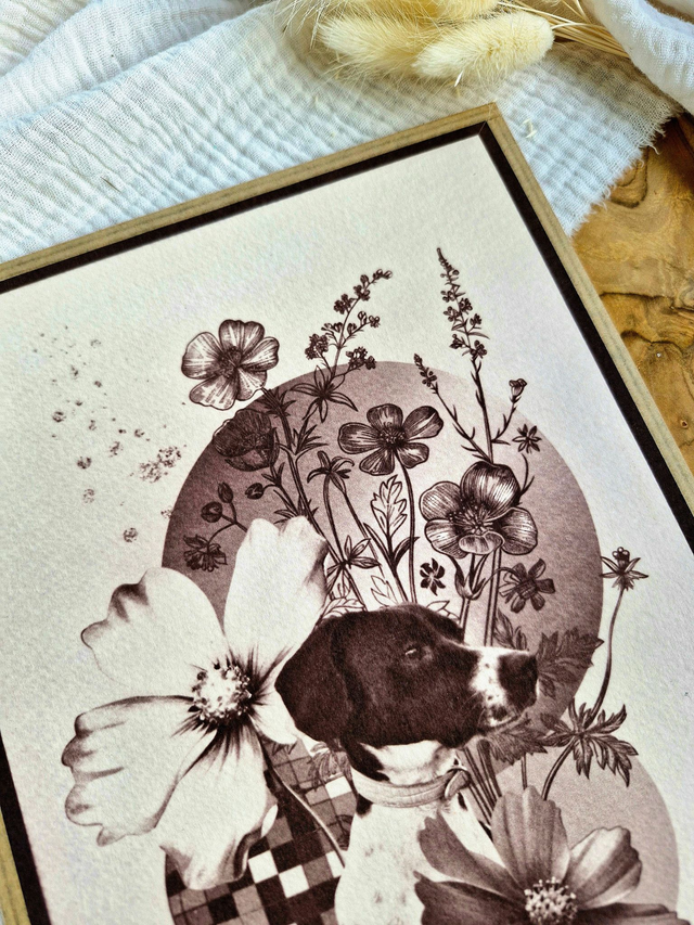 Cyanotype personnalisé - Coloris au choix