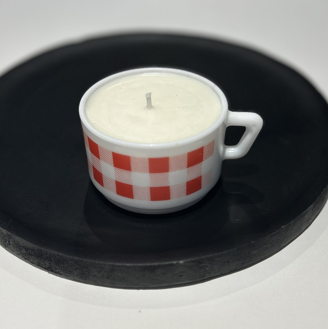 Bougie tasse Arcopal Vichy rouge avec ou sans soin