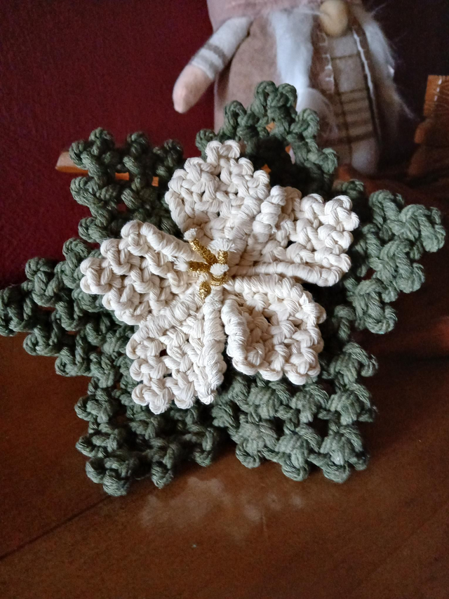 Fleur en macramé bohème chic