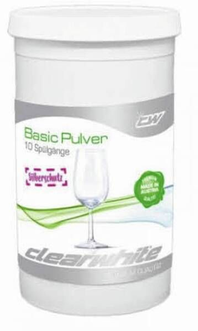 Clearwhite Geschirr-Reiniger für Geschirrspüler Basic Pulver - 200g in der Dose
