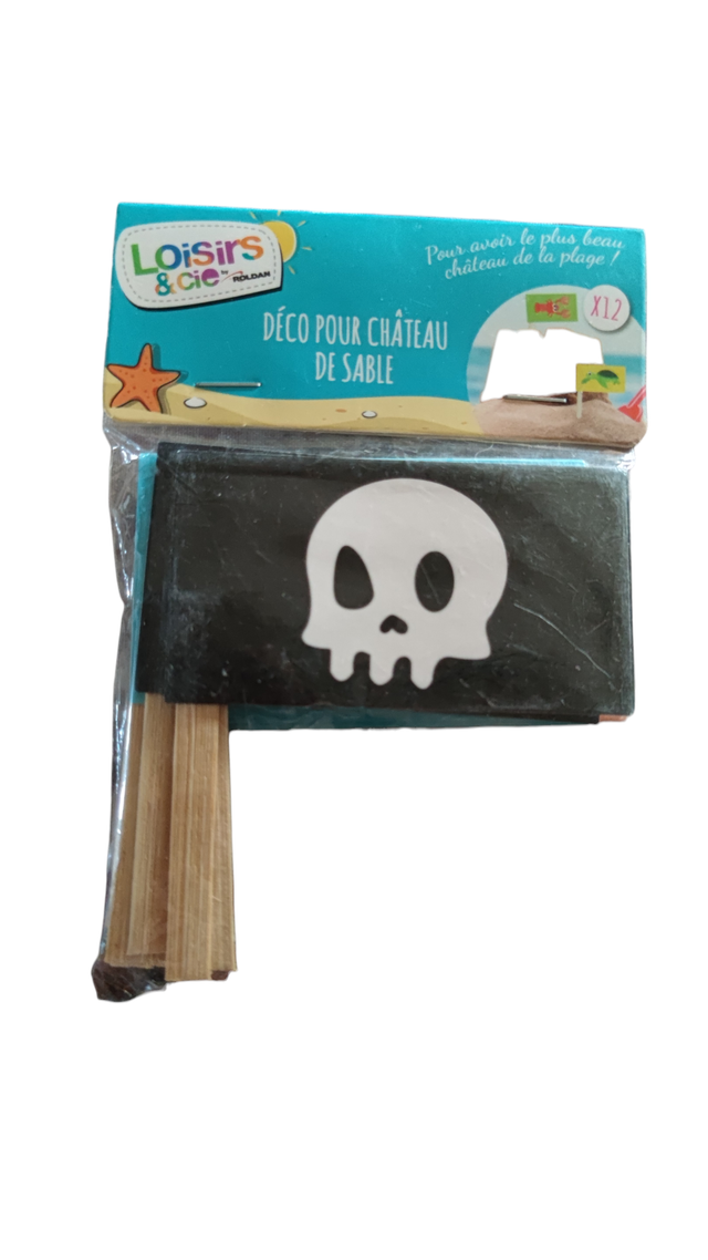 Lot de 12 déco château de sable