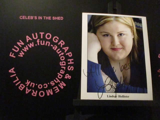 Lindsay Hollister Authentic Autographed 10x8 Photograph