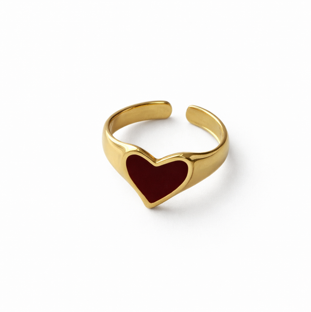 Red heart ring 