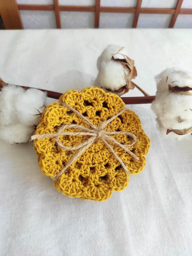 Lot de 6 dessous de verre en coton