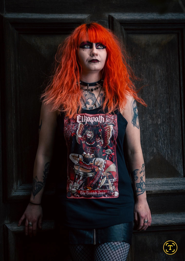 Womans vest top twisted jester 