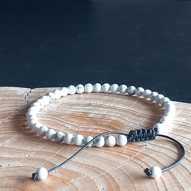 Bracelet ajustable en Howlite