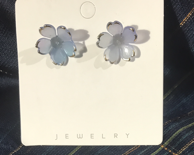 Pale Blue Studs Earrings- STU40