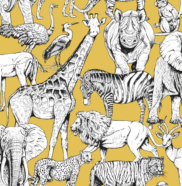 Jungle Animals - Jaune - Kids
