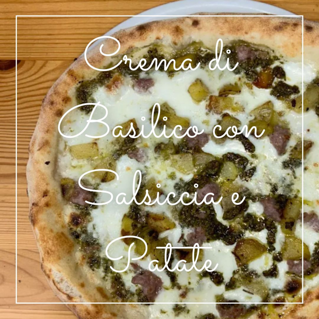 Crema di Basilico con Salsiccia e Patate