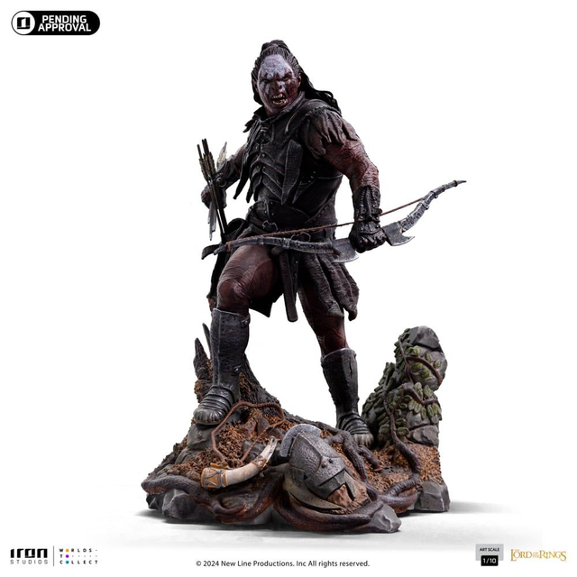 Lord of the Ring Rings - Lurtz, Uruk-Hai Leader Art Scale 1/10