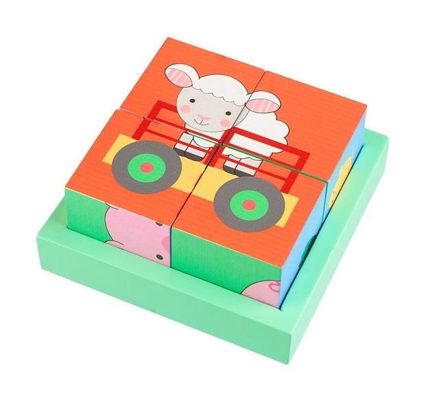 Wooden Farm Animal Blocks - By Orange Tree Toys