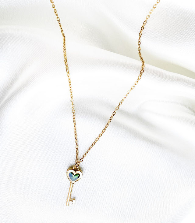 Collier Cléo | Vert et Or