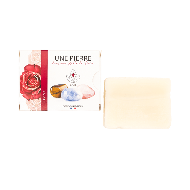 Savon pierre naturelle Rose