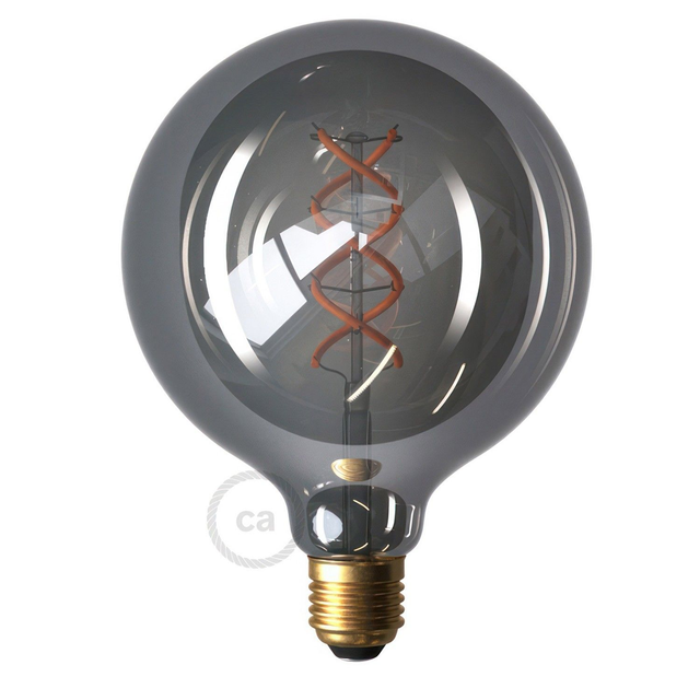 Smoky Globo Curved Spirale LED Lampe