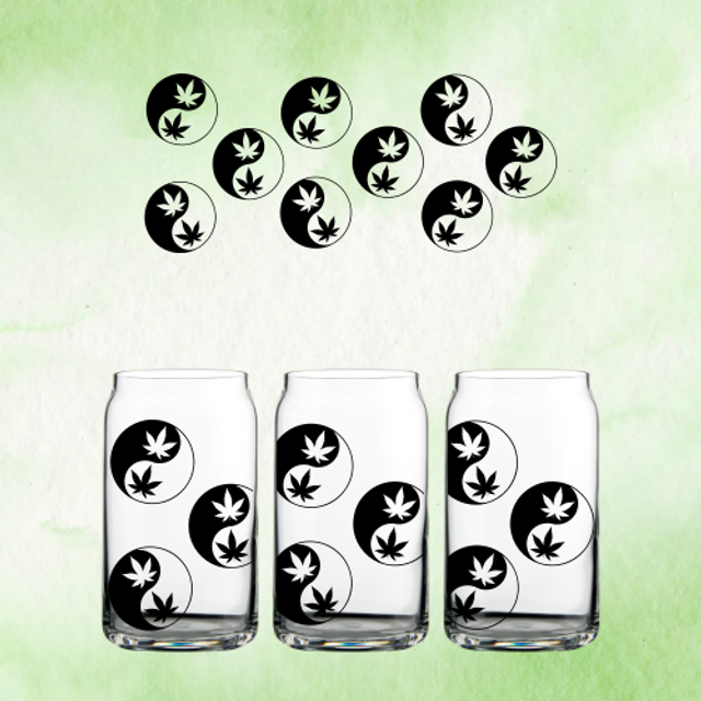Verre Ying et Yang