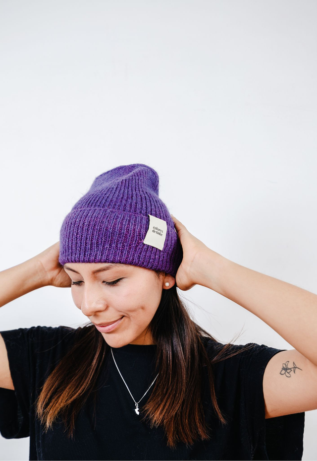 LARGO - Violet - Alpaca Beanie 