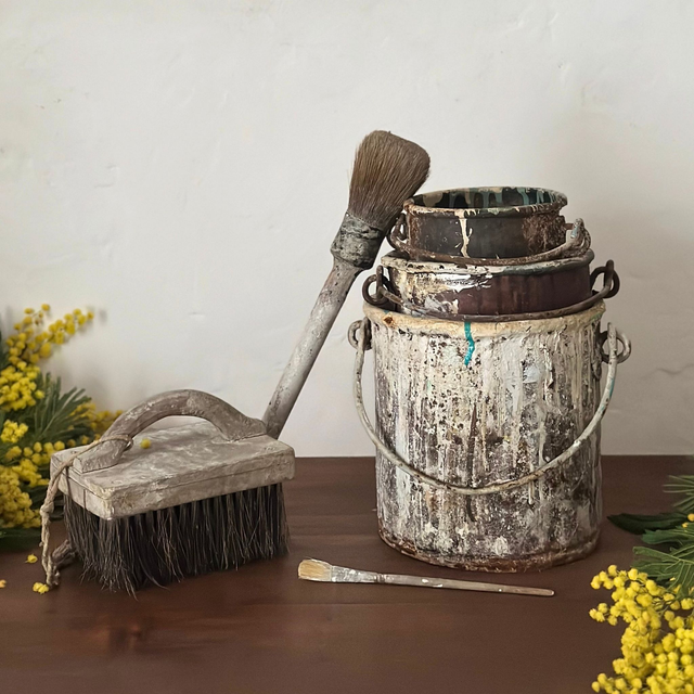 les anciens camions de peintre