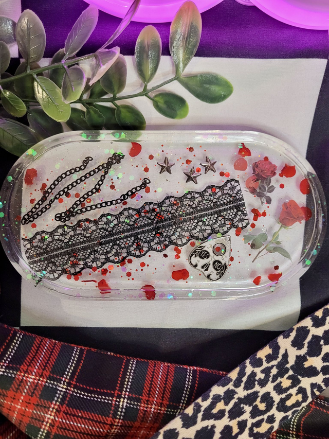 Trinket Tray - Gothic Lace 