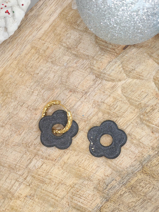 CHOUPETTES Amaya noir paillettes