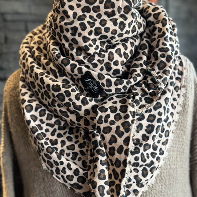 FOULARD LÉOPARD SAUVAGE 