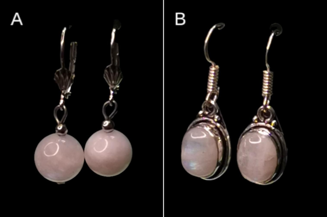 Boucles d&#039;oreilles pierre de lune 