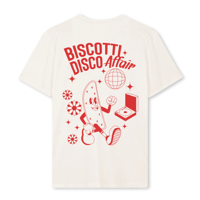 Vintage White Regular Tee - BISCOTTI DISCO AFFAIR 