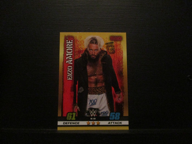 Enzo Amore - Raw Slam Attax 10th Edition Original Trading Card #103