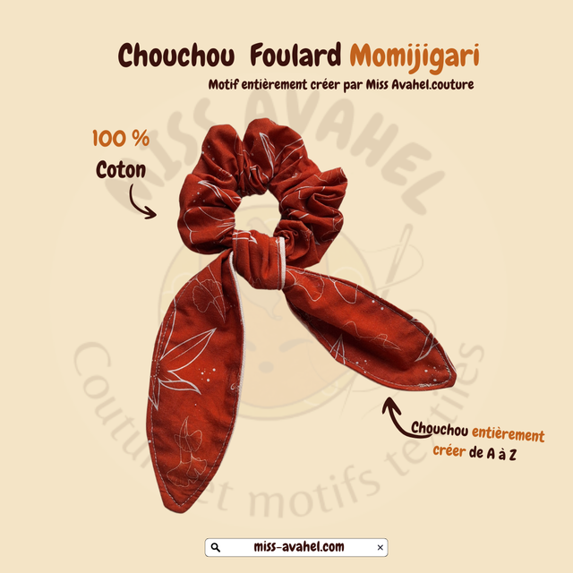 Chouchou foulard " Momijigari " / Miss Avahel 