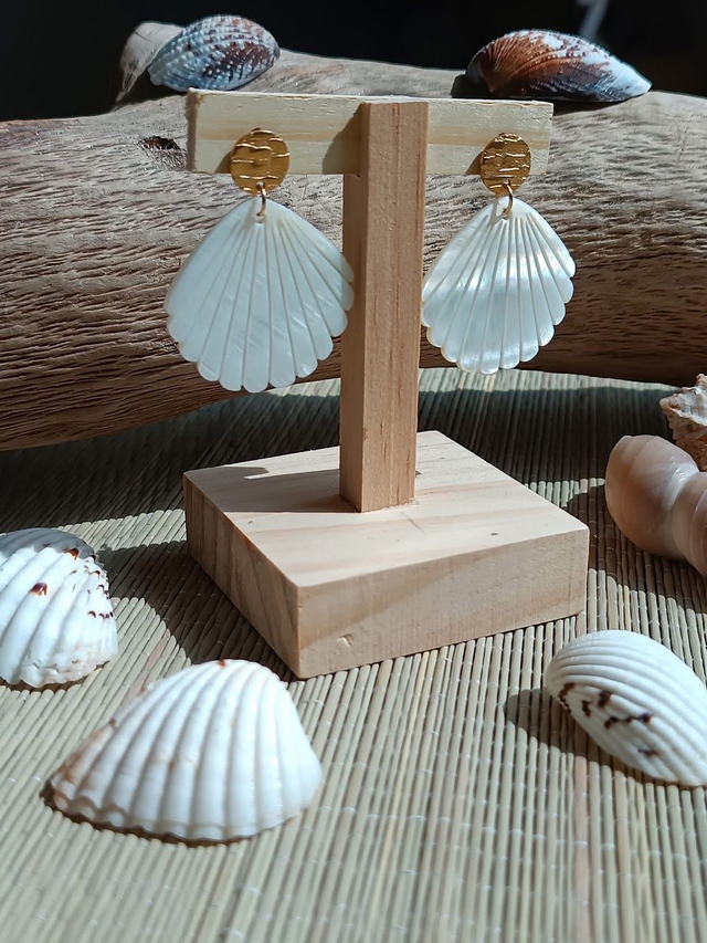 Boucles d'oreilles Coquillage Nacre