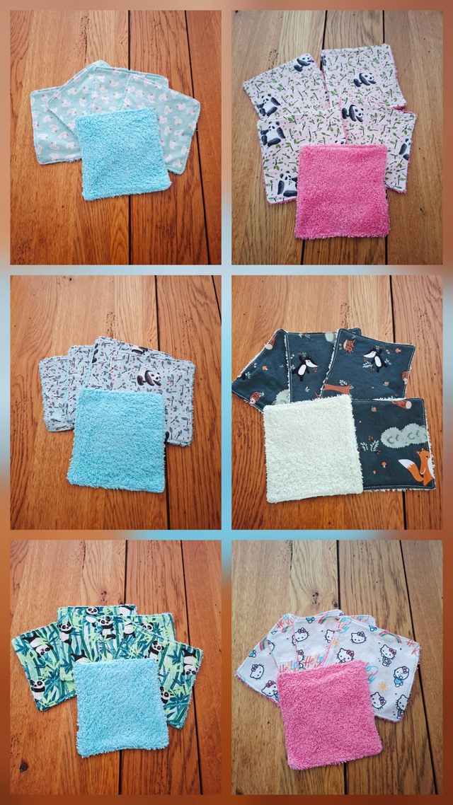 Lot de 5 lingettes Bébé 