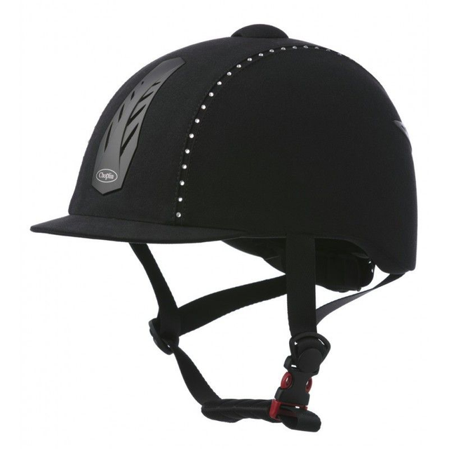 Casque CHOPLIN "Aero Strass" réglable-noir-argenté-52-54