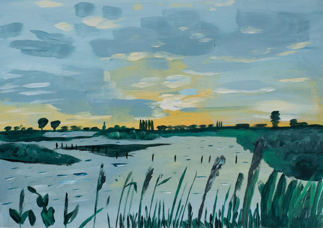 Watertje op het platteland