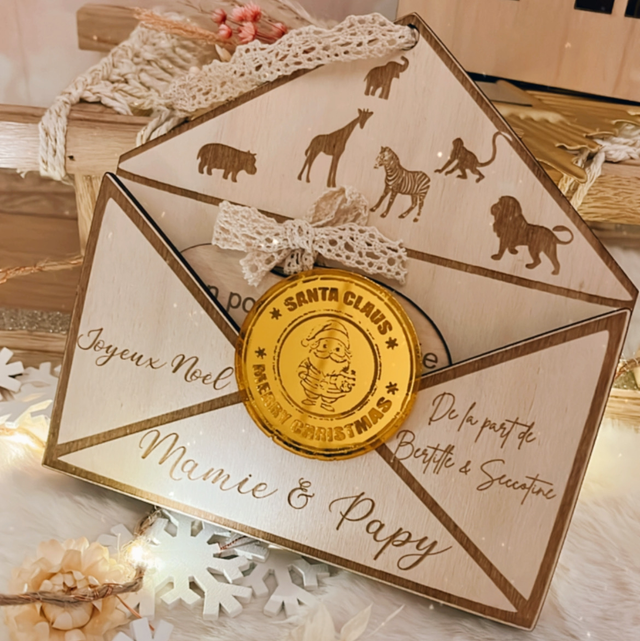 Enveloppe + carte de noël 