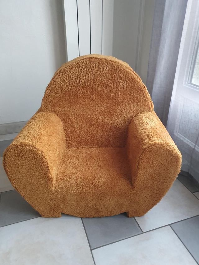 Fauteuil Club Enfant Moutarde 