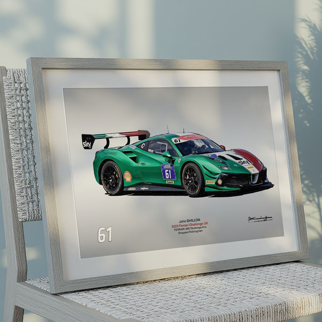 C230803 Ferrari 488 Challenge Evo FCUK23 DHILLON #61