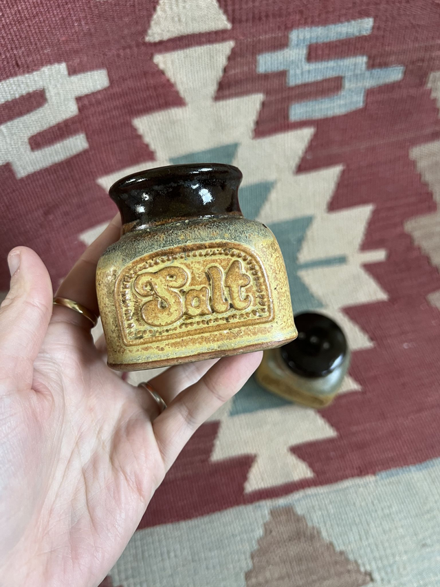 Salt and Pepper - Vintage stoneware 70's style