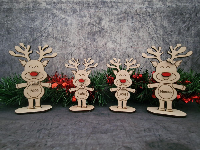 Marque place renne de noel